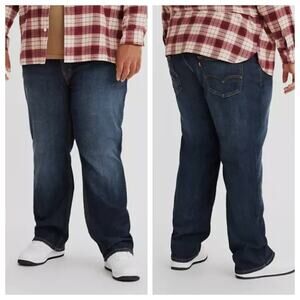 NEW Levi's 541 Athletic Fit Taper Stretch Jeans Mens 40x36 Blue Denim Tapered